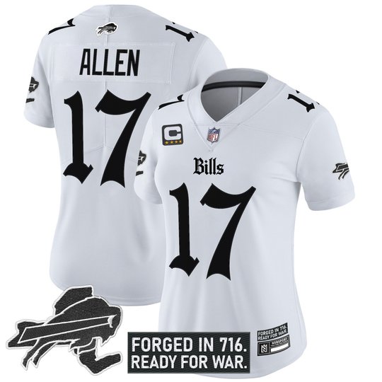 Women's Buffalo Bills 'Gothic Cold Front Edition' Vapor Limited Jersey - All Stitched