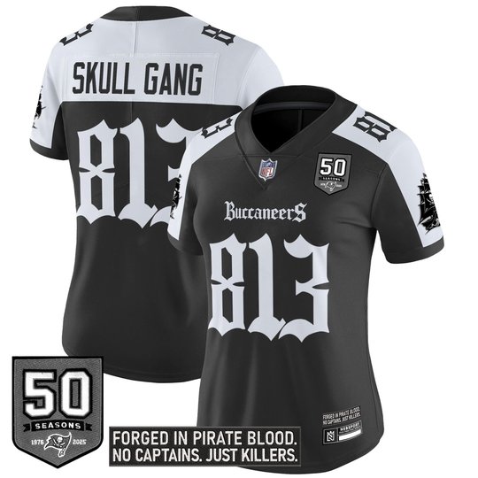 Women's Tampa Bay Buccaneers 'Gothic Pirate Shadows Edition' Limited Jersey - All Stitched