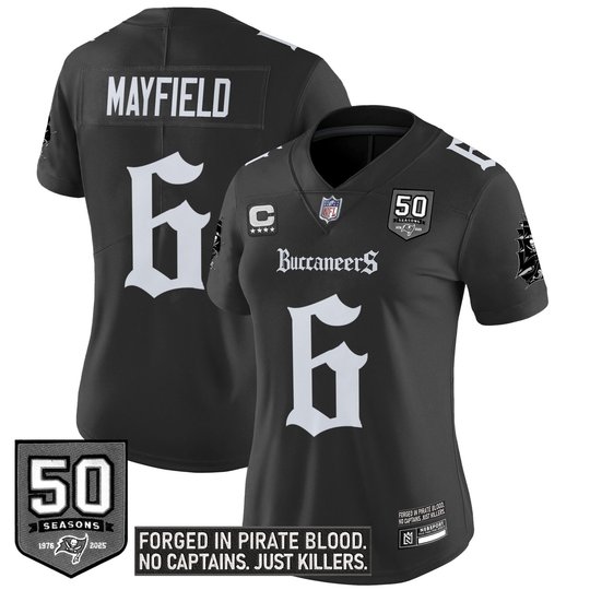 Women's Tampa Bay Buccaneers 'Gothic Pirate Shadows Edition' Limited Jersey - All Stitched