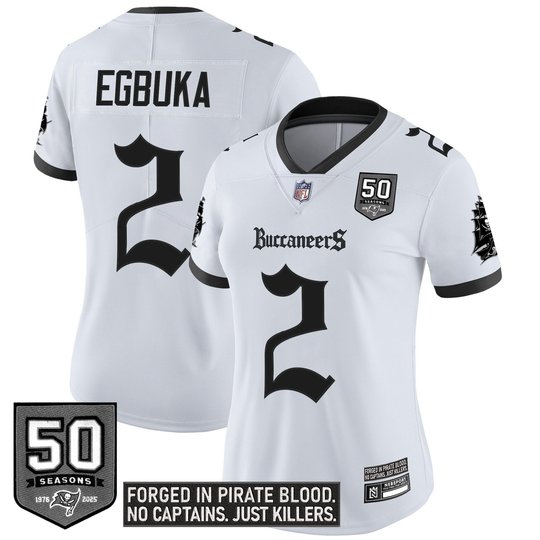 Women's Tampa Bay Buccaneers 'Gothic Pirate Shadows Edition' Limited Jersey - All Stitched