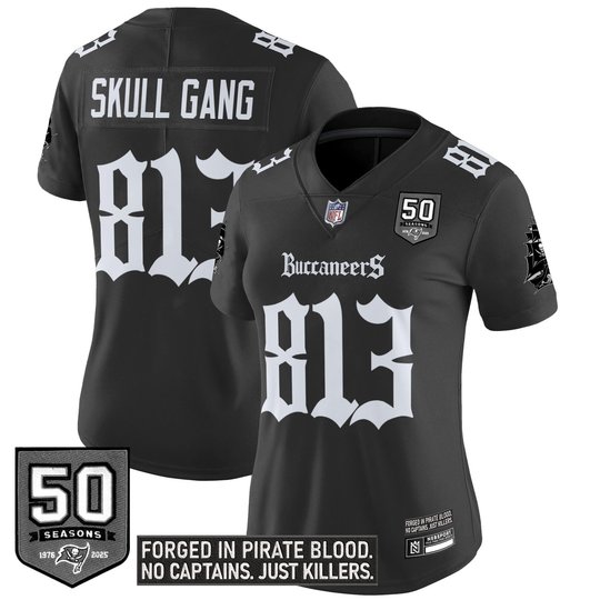 Women's Tampa Bay Buccaneers 'Gothic Pirate Shadows Edition' Limited Jersey - All Stitched