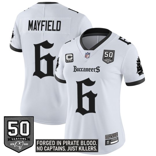 Women's Tampa Bay Buccaneers 'Gothic Pirate Shadows Edition' Limited Jersey - All Stitched