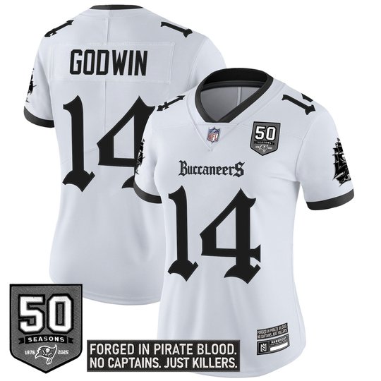 Women's Tampa Bay Buccaneers 'Gothic Pirate Shadows Edition' Limited Jersey - All Stitched
