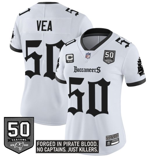 Women's Tampa Bay Buccaneers 'Gothic Pirate Shadows Edition' Limited Jersey - All Stitched