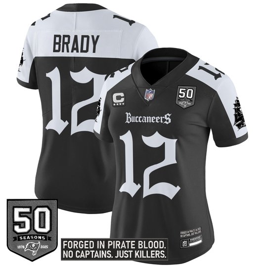Women's Tampa Bay Buccaneers 'Gothic Pirate Shadows Edition' Limited Jersey - All Stitched