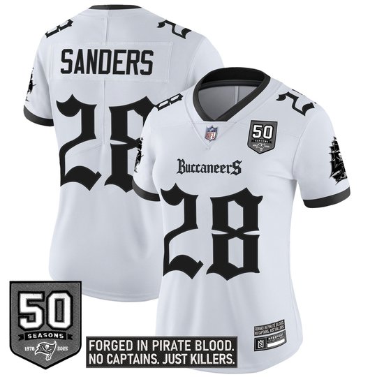 Women's Tampa Bay Buccaneers 'Gothic Pirate Shadows Edition' Limited Jersey - All Stitched