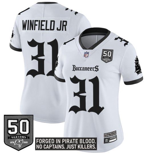 Women's Tampa Bay Buccaneers 'Gothic Pirate Shadows Edition' Limited Jersey - All Stitched