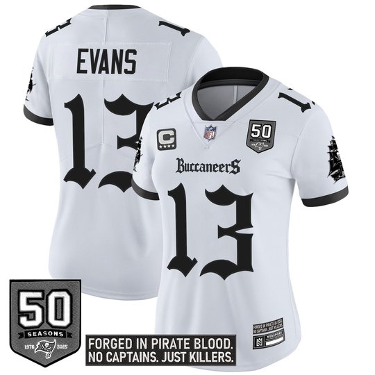 Women's Tampa Bay Buccaneers 'Gothic Pirate Shadows Edition' Limited Jersey - All Stitched