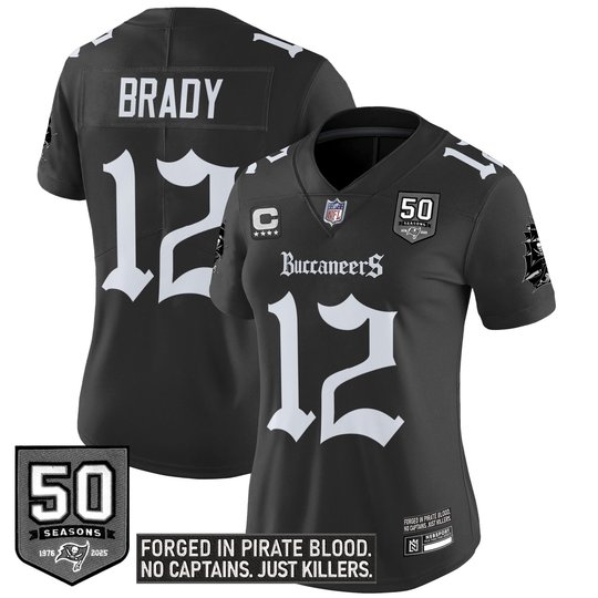 Women's Tampa Bay Buccaneers 'Gothic Pirate Shadows Edition' Limited Jersey - All Stitched