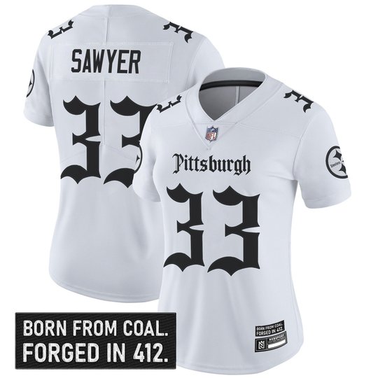 Women's Pittsburgh Steelers 'Gothic Steel City Edition' Vapor Limited Jersey - All Stitched