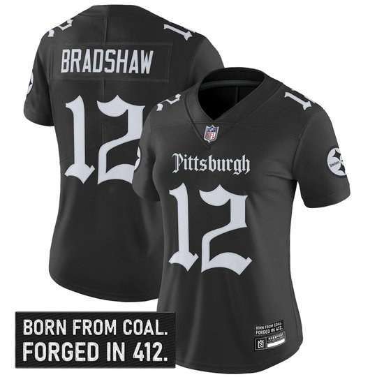 Women's Pittsburgh Steelers 'Gothic Steel City Edition' Vapor Limited Jersey - All Stitched