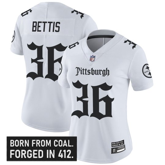 Women's Pittsburgh Steelers 'Gothic Steel City Edition' Vapor Limited Jersey - All Stitched