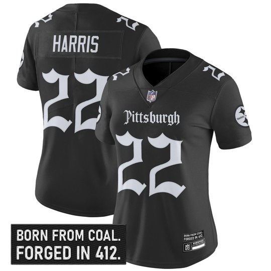 Women's Pittsburgh Steelers 'Gothic Steel City Edition' Vapor Limited Jersey - All Stitched