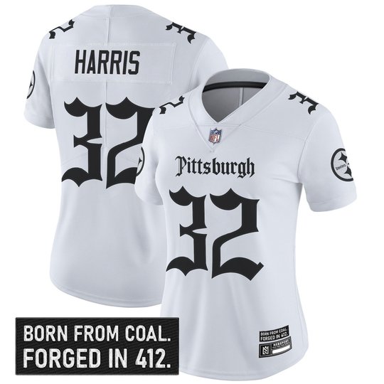 Women's Pittsburgh Steelers 'Gothic Steel City Edition' Vapor Limited Jersey - All Stitched