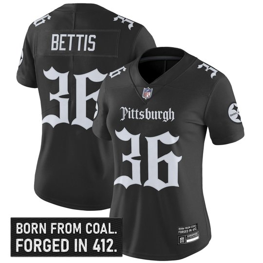 Women's Pittsburgh Steelers 'Gothic Steel City Edition' Vapor Limited Jersey - All Stitched