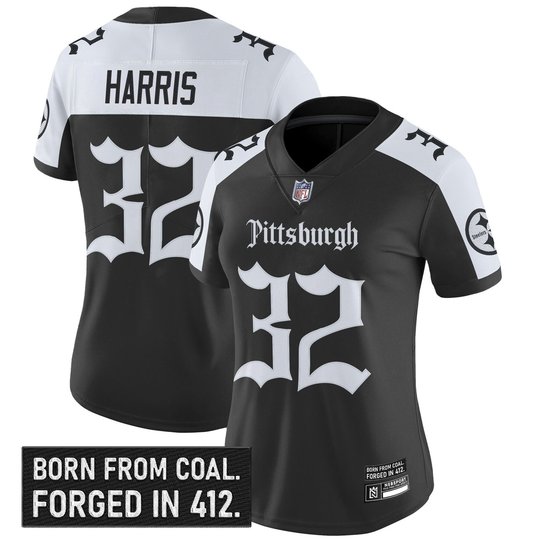 Women's Pittsburgh Steelers 'Gothic Steel City Edition' Vapor Limited Jersey - All Stitched