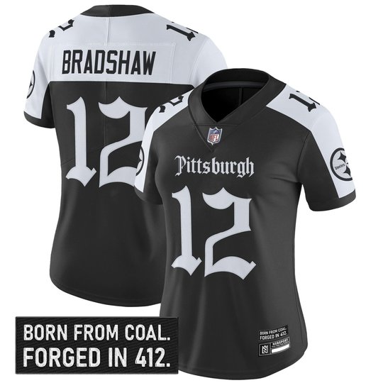 Women's Pittsburgh Steelers 'Gothic Steel City Edition' Vapor Limited Jersey - All Stitched