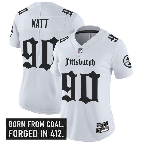Women's Pittsburgh Steelers 'Gothic Steel City Edition' Vapor Limited Jersey - All Stitched