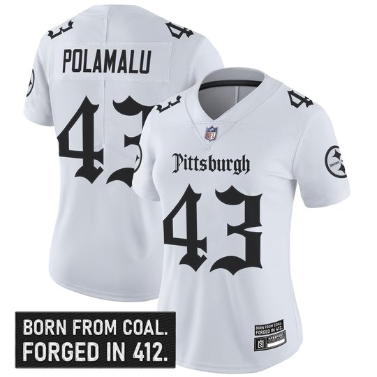 Women's Pittsburgh Steelers 'Gothic Steel City Edition' Vapor Limited Jersey - All Stitched