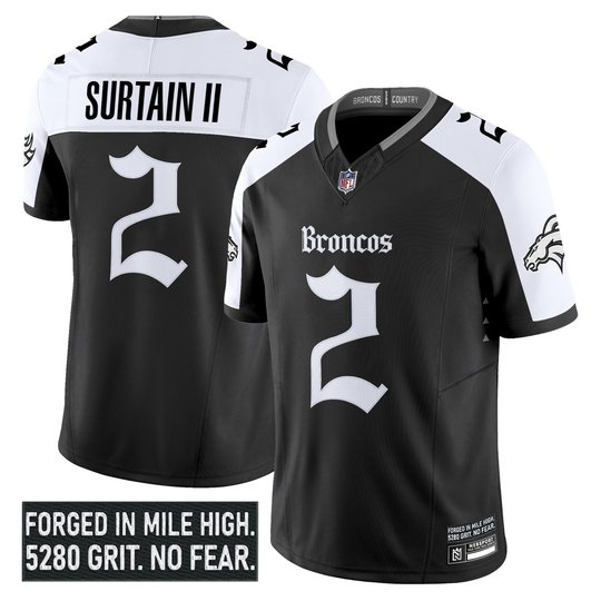 Men's Denver Broncos 'Gothic Mile High Shadows Edition' Vapor Limited Jersey - All Stitched