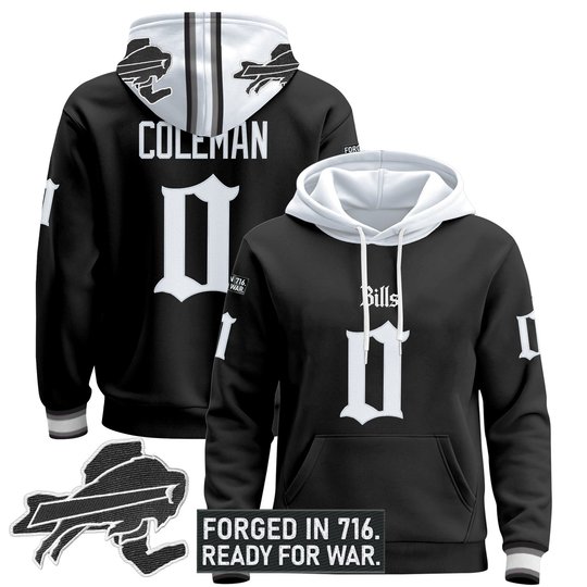 Men's Buffalo Bills 'Gothic Cold Front Edition' Pullover Hoodie - All Stitched