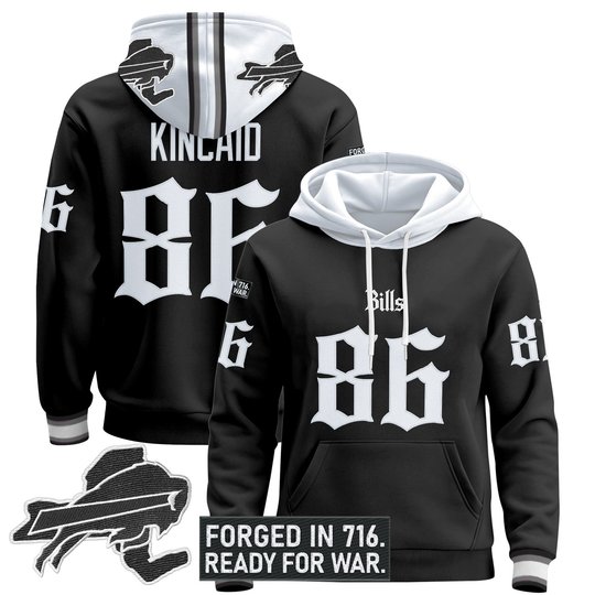 Men's Buffalo Bills 'Gothic Cold Front Edition' Pullover Hoodie - All Stitched
