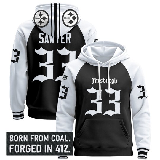 Men's Pittsburgh Steelers 'Gothic Steel City Edition' Pullover Hoodie - All Stitched
