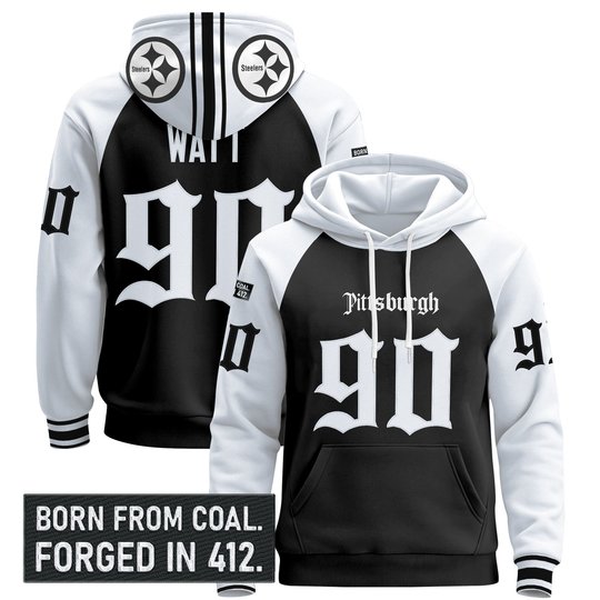 Men's Pittsburgh Steelers 'Gothic Steel City Edition' Pullover Hoodie - All Stitched