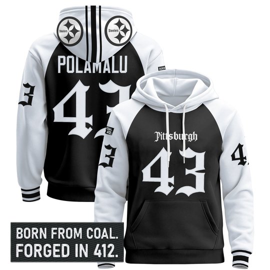 Men's Pittsburgh Steelers 'Gothic Steel City Edition' Pullover Hoodie - All Stitched