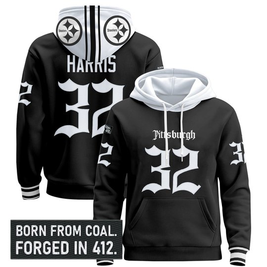 Men's Pittsburgh Steelers 'Gothic Steel City Edition' Pullover Hoodie - All Stitched