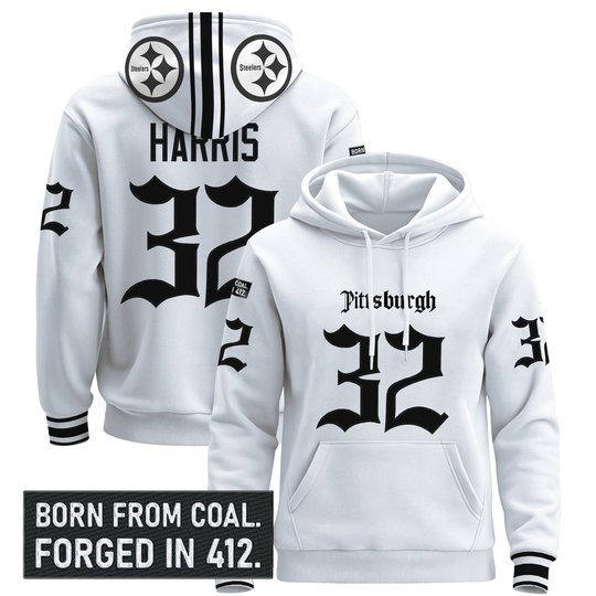 Men's Pittsburgh Steelers 'Gothic Steel City Edition' Pullover Hoodie - All Stitched