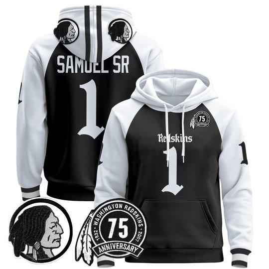 Men's Washington Redskins 'Gothic Capital Edition' Pullover Hoodie - All Stitched