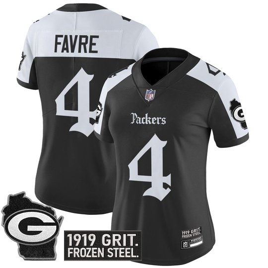 Women's Green Bay Packers 'Gothic Frozen Tundra Edition' Vapor Limited Jersey - All Stitched