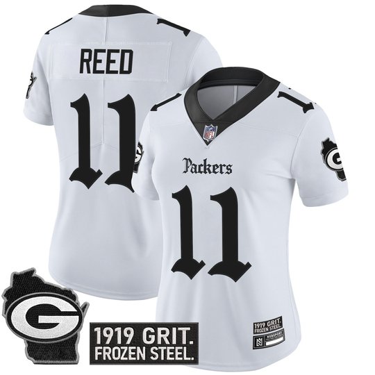 Women's Green Bay Packers 'Gothic Frozen Tundra Edition' Vapor Limited Jersey - All Stitched