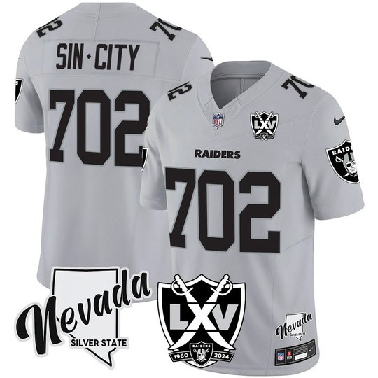 Men's Raiders 2025 Vapor Limited Jersey - 65th Anniversary - All Stitched