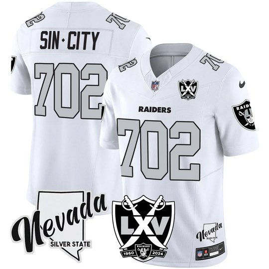 Men's Raiders 2025 Vapor Limited Jersey - 65th Anniversary - All Stitched