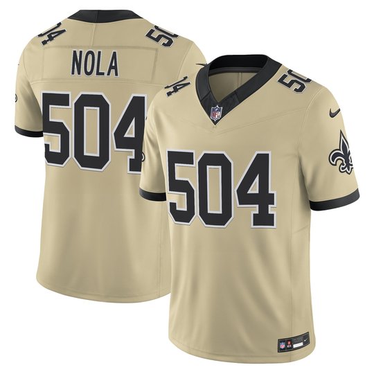 New Orleans Saints 'Gameday Golds Edition' Vapor Jersey - All Stitched