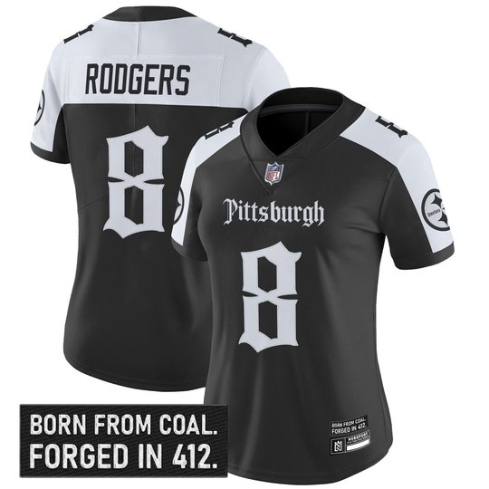 Women's Pittsburgh Steelers 'Gothic Steel City Edition' Vapor Limited Jersey - All Stitched