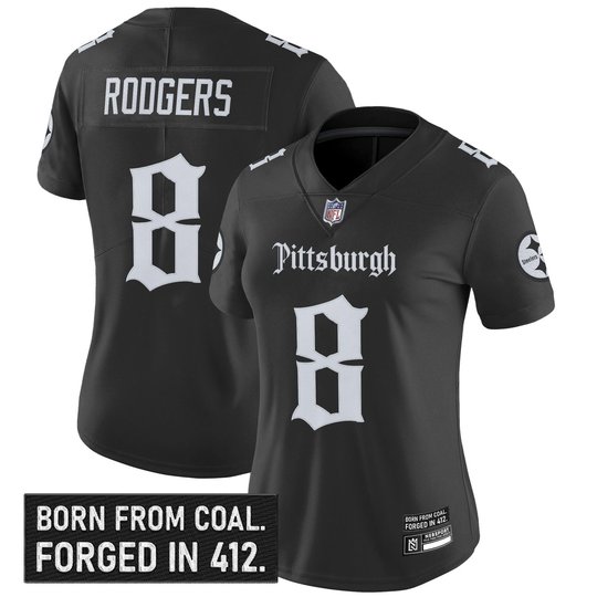 Women's Pittsburgh Steelers 'Gothic Steel City Edition' Vapor Limited Jersey - All Stitched