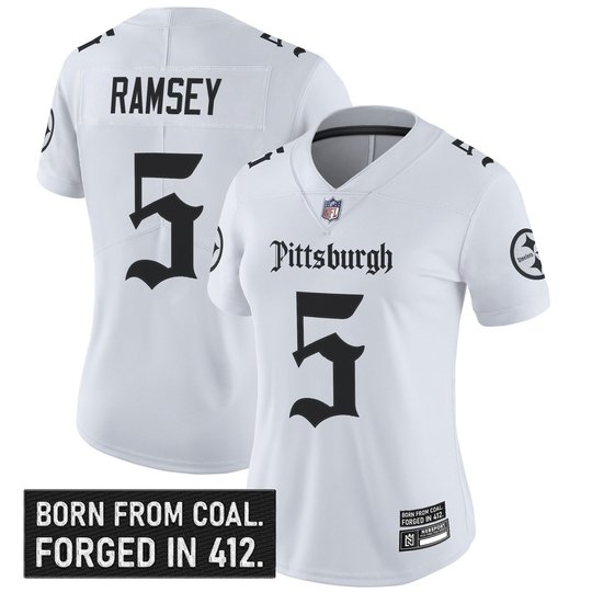 Women's Pittsburgh Steelers 'Gothic Steel City Edition' Vapor Limited Jersey - All Stitched