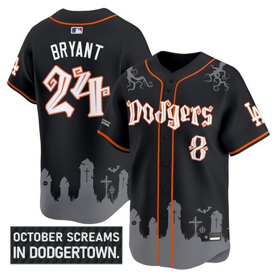 Men's Los Angeles Dodgers 'Halloween Edition' Premier Limited Jersey - Stitched