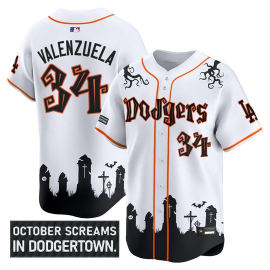 Men's Los Angeles Dodgers 'Halloween Edition' Premier Limited Jersey - Stitched