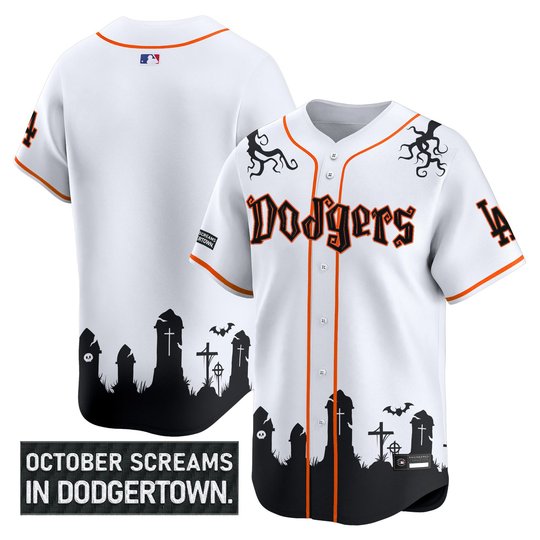 Men's Los Angeles Dodgers 'Halloween Edition' Premier Limited Jersey - Stitched