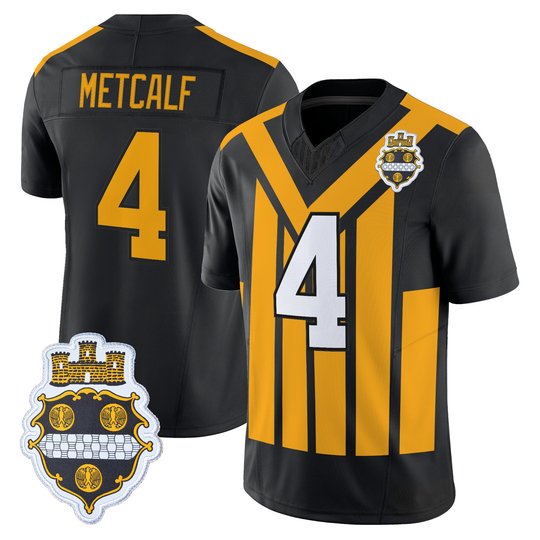 Men's Pittsburgh Steelers 1933 Patch Throwback Vapor Limited Jersey V2 - All Stitched