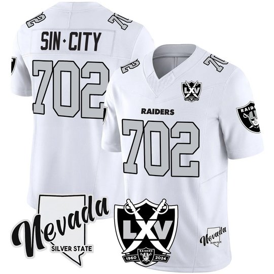 Men's Raiders 2025 Vapor Limited Jersey - 65th Anniversary V2 - All Stitched