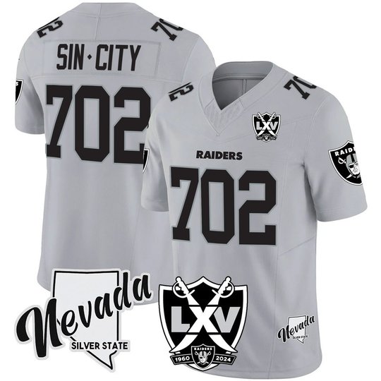 Men's Raiders 2025 Vapor Limited Jersey - 65th Anniversary V2 - All Stitched