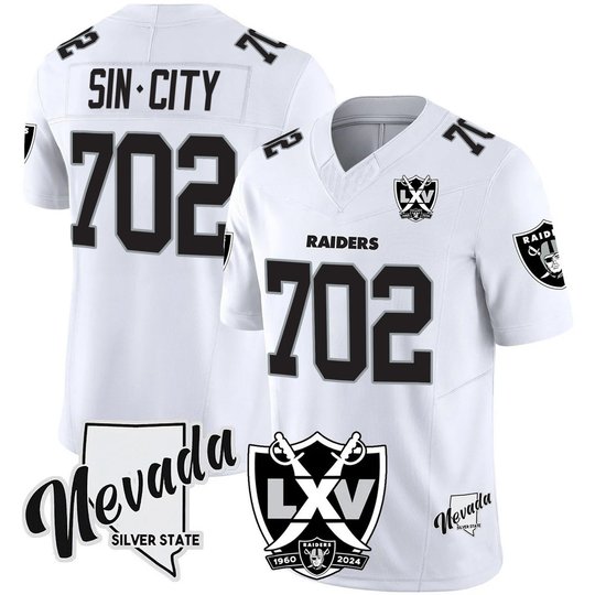 Men's Raiders 2025 Vapor Limited Jersey - 65th Anniversary V2 - All Stitched