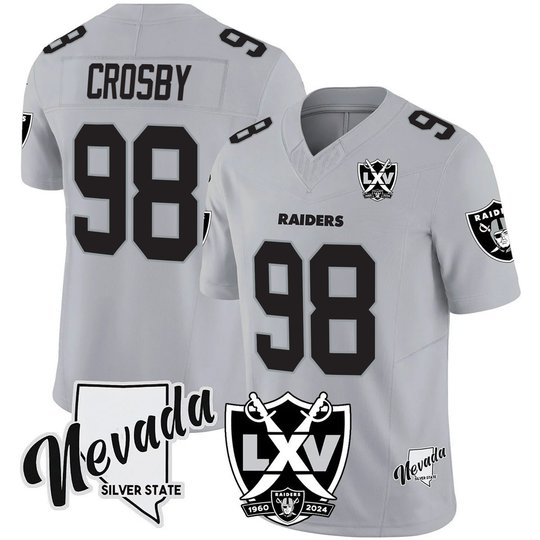 Men's Raiders 2025 Vapor Limited Jersey - 65th Anniversary V2 - All Stitched