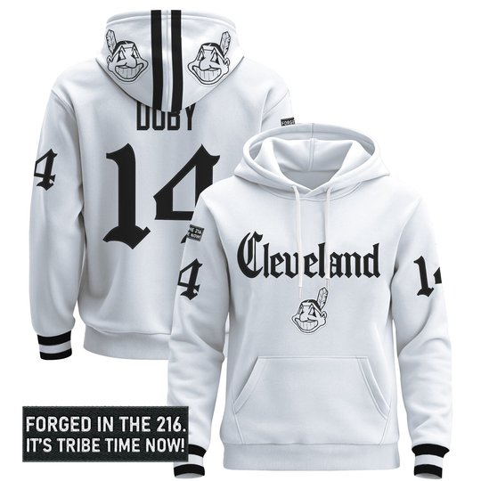 Men's Cleveland Indians 'Gothic Iron Edition' Premium Pullover Hoodie - All Stitched