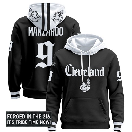 Men's Cleveland Indians 'Gothic Iron Edition' Premium Pullover Hoodie - All Stitched